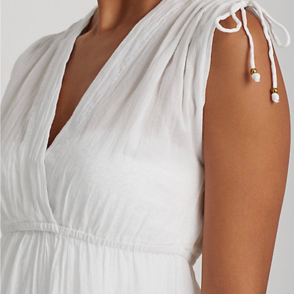 Ralph Lauren- white summer dress/swim cover up.- size small - Picture 4 of 11